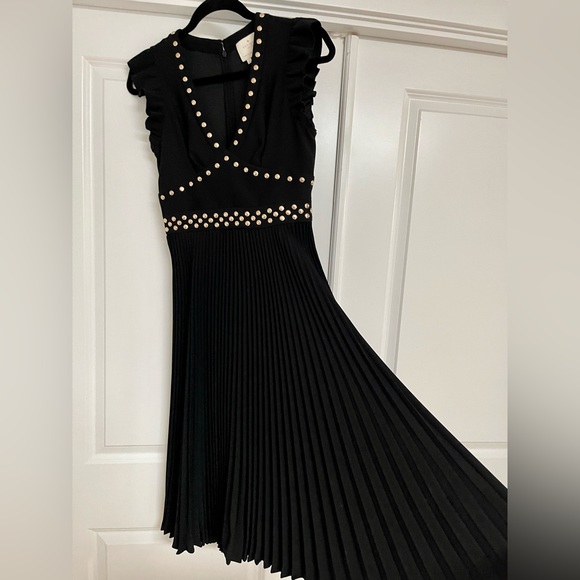 Kate spade black and gold dress, size 2, like new excellent condition, worn once - Picture 2 of 6